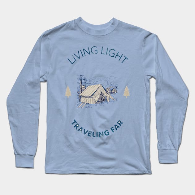 Living Light Traveling Far Long Sleeve T-Shirt by Pixels, Prints & Patterns